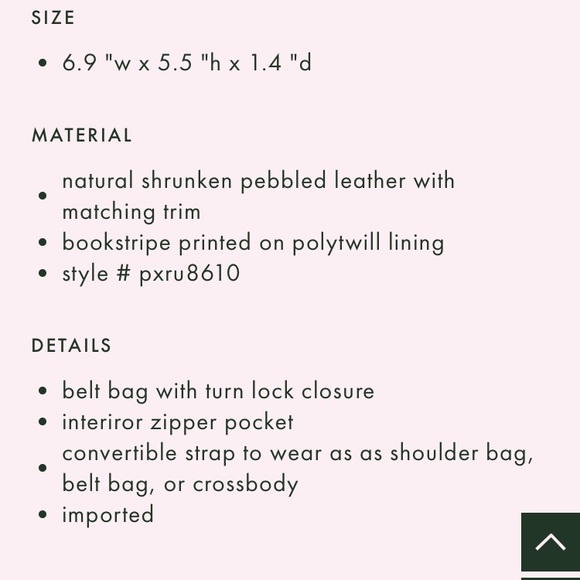 NWOT Kate Spade Rita leather belt bag - Picture 8 of 8